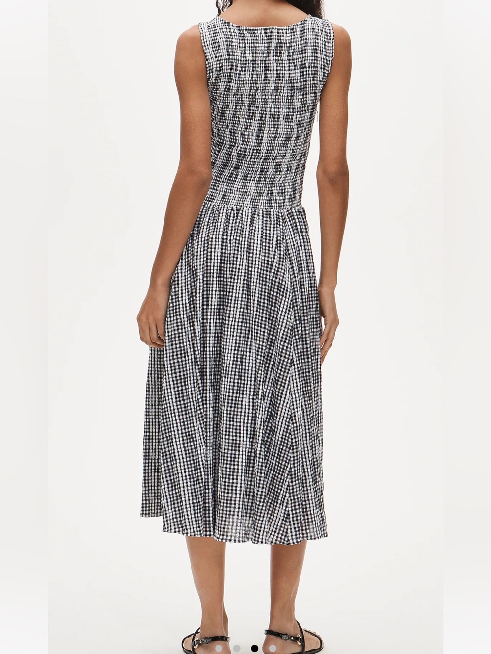 NWT J. Crew Lina midi dress in gingham in Size Small - Picture 3 of 8
